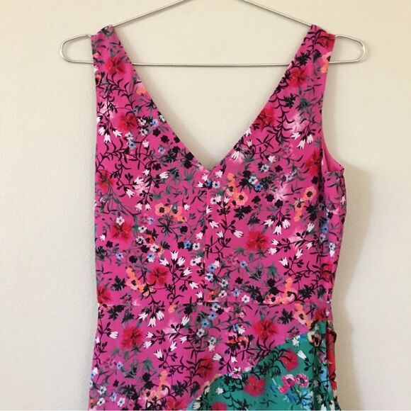 Saloni Aggie Silk Aymetrical Midi Dress size 6 - Picture 13 of 14